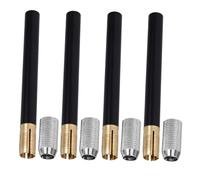 PLAFOPE 4pcs Pencil Extender for Drawing and Writing Art Pencil Lengthener with Easy Attachment Black Pen Sleeve for Men and Women School Stationery Accessory for Enhanced Control and