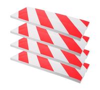 PLAFOPE 4pcs Reflective Foam Wall Corner Guards 40x15x1.5cm Garage Pole Padding Car Wall Protector Strips for Parking Safety and Collision Prevention