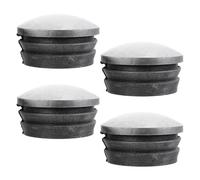 PLAFOPE 4pcs Reflective Rubber Round Fence Post Caps 76mm Protective Covers for Highway Guardrail and Outdoor Warning Posts