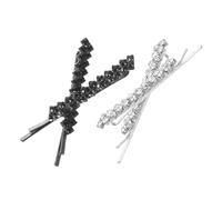 PLAFOPE 4pcs Rhinestone Wedding Hair Clips Lightweight Sparkly Bobby Pins Side Clips for Bridal Bridesmaids Elegant Glitter Hair Accessories for Special Occasions