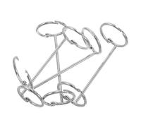 PLAFOPE 4pcs Ring Binder Loops Metal Notebook Ring Binding 3.15x1.18x1.18in Snap Closure Universal Compatibility Elegant Design for DIY Craft Projects Scrapbook Album