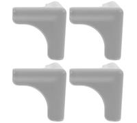 PLAFOPE 4Pcs Silicone Edge Protectors for Range Hood and Furniture, Grey Corner Guards, Anti-Bump Protection for Kitchen Tables