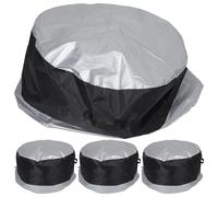 PLAFOPE 4pcs Spare Tire Cover: Universal Wheel Sleeve Protector For Rvs Cars Trailers Suvs Simple Installation Sleeve Keeps Tires Clean 80x47cm