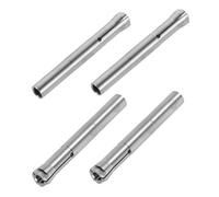 PLAFOPE 4pcs Stainless Steel Nail Drill Chuck Three-jaw Spring Collet for Manicure Tools Replacement Parts for Electric Nail Drill Machine Accessories