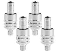 PLAFOPE 4pcs Stethoscope Tube Adapter Replacement Parts, Metal Connection Caps Secure Connection and Precision Fit for Clinical Rounds and Diagnosis by Physicians and Nurses