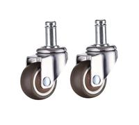 PLAFOPE 4PCS Tpe Swivel Chair Caster Wheels for Office Sofa Computer Chair Rubber Furniture Rollers with Smooth No-marking Glide for Hardwood Carpet Tile Floors Easy Installation