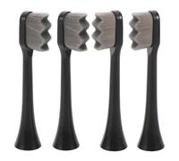 PLAFOPE 4pcs Ultra Soft Sonic Electric Toothbrush Replacement Heads with Wave-Shaped Bristles for Pregnant Women, Sensitive Teeth Oral Care Accessories