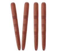 PLAFOPE 4pcs Wooden Acupoint Massage Sticks Handheld Manual Pressure Point Massager for Foot and Body Relief Portable Acupressure Tool for Spa Home Yoga Therapy