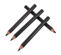 PLAFOPE 4pcs Wooden Eyebrow Pencil Set Soft Brown and Black Brow Pen Natural Sweat-resistant Makeup Kit for Beginners and Daily Use