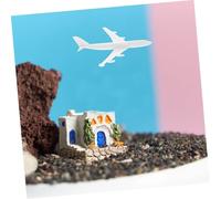 PLAFOPE 5 Pcs Airport Facilities Model Room Decor Large Scale Model Airplane Kits Ups Sand Tray Miniatures Small Airplane Plane Ups White Plastic