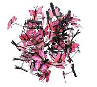 PLAFOPE 50pcs Butterflies Hair Clips Headdress for Women Vivid Hair Accessories for Daily Wear Parties Events Design for Creating Charming Hairstyles