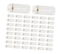 PLAFOPE 50pcs Clip Unfinished Plastic Snap Barrettes for Handmade Hair Accessories DIY Hairpin Base Single Prong Hairpin Hardware Crafting Supplies for Hair Bow Clips