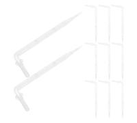 PLAFOPE 50pcs Drip Irrigation System Parts with Flexible Bent Arrow Design, Pom Garden Irrigation Dripper for Fruit Trees and Potted Plants, for Small Farms and Sustainable Gardening