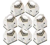 PLAFOPE 50pcs Graduation Paper Candy Boxes, Lightweight and Easy Carry Decorative Candy Case for Graduation Party, Creative White Doctoral Cap Sweets Container