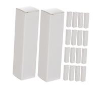 PLAFOPE 50pcs Kraft Paper Lip Balm Packaging Tubes Rectangle Lipstick Boxes DIY Cosmetic Containers for Lip Gloss Storage Elegant Minimalist Design for Enhancement
