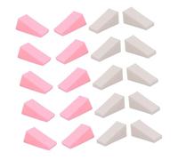 PLAFOPE 50pcs Makeup Puff Triangle and Trapezoid Shape Professional Cosmetic Puff for Foundation and Loose Powder Dry and Wet Use Makeup Sponges