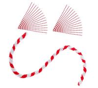 PLAFOPE 50pcs Red and White Two-tone Twistable Chenille Stems Plush Craft Sticks DIY Educational Art Materials for Preschoolers Early Childhood Creativity Development
