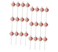 PLAFOPE 50Pcs Resin Lollipop Charms for Jewelry Making DIY Keychain Earring Pendants Smooth Edges Safe for Crafting Bracelets Necklaces Accessories