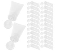 PLAFOPE 50pcs Squeeze Bottles: 30ml Small Refillable Plastic Tubes For Skincare - Travel-Friendly Bottles For Creams Lotions And Facial Cleansers