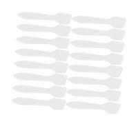 PLAFOPE 50pcs Transparent Makeup Spatula Plastic Scoops Cosmetic Facial Cream Dispenser Tools for Skin Care and DIY Beauty Application