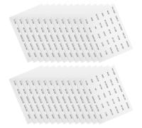 PLAFOPE 50pcs Waterproof Labels for Travel Size Toiletries Bottles, Removable PVC Stickers with Easy Peel Off Feature, for Bathroom and Cosmetic Bottles Organisation