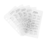 PLAFOPE 5Pcs Calendar Notebook Dividers Portable Detachable PP Binder Separators Reusable Planner Organizers with Clear Printed Date Markers for Efficient Scheduling