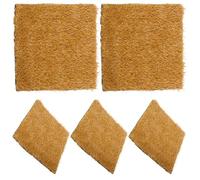PLAFOPE 5pcs Chicken Nesting Pads 12x12 Inches Pp Artificial Turf Mats for Chicken Coop Nesting Boxes, Practical Bedding Solution for Maintaining Cleanliness in Egg Collection Routines