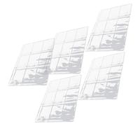 PLAFOPE 5pcs Coin Collection Sheets with 9 Holes PC Plastic Coin Sleeves Separate Pocket Design Suitable for Medals