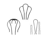 PLAFOPE 5pcs Decorative Hairpin Hair Accessories 3.93x2.75x0.20inch Sturdy Practical Alloy U Shape Elegant Simple Appearance Fashion Hair Ornament for Daily Home Use and Parties
