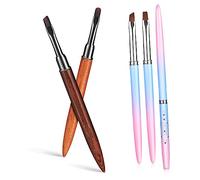 PLAFOPE 5pcs Gel Nail Polish Kit Nail Art Pen Set Painting Brush Pen Lining Brush Art Clean up Gel Polish