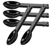 PLAFOPE 5pcs Hamster Sand Spoons with Colander for Bathing Small Pets, Mini Hamster Bath Tub Cleaning Tools, Pet Habitat Sand Scoop for Body Hygiene Random Color Random Color