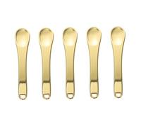 PLAFOPE 5pcs Mini Cosmetics Scoop Stylish Zinc Alloy Eye Cream Spoon Makeup Applicator for Skincare Practical Facial Cream Spatulas for Mixing and Testing Products Portable Beauty Tools