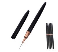 PLAFOPE 5pcs Nail Art Pen with Fine Liner Brushes Manicure Drawing Tools for DIY Nail Designs Compact and Easy to Grip Suitable for Salon and Home Use