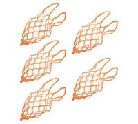 PLAFOPE 5pcs Nylon Mesh Slow Feeder Bags for Cattle and Goats, Thickened Hay Carry Nets with Large Mouth and Strengthened Edge Stitching, Quick Loading Sturdy Feeding Bags for Farm
