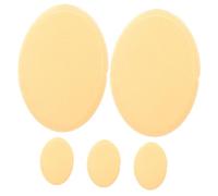 PLAFOPE 5PCS Oval Multipurpose Powder Puff for Wet and Dry Use Premium Environmental Material Cosmetic Sponge for Smooth Foundation and Cream Application