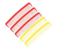 PLAFOPE 5pcs Oversized Wide Tooth Giant Comb for Halloween Carnival Party Favors Lightweight Portable Funny Cosplay Props Reusable Prank Accessories in Red and Yellow
