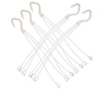 PLAFOPE 5pcs Plastic Hanging Plant Holder Hooks for Flowerpots and Plants, Sturdy and Easy-to-fix Hanging Brackets, for Homes and Shelves, White Colour