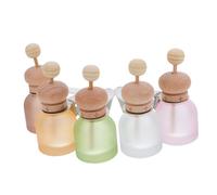 PLAFOPE 5pcs Refillable Roller Bottles: Glass Perfume Dispensers Travel Size Bottles For Fragrance Aromatherapy Containers 10ml