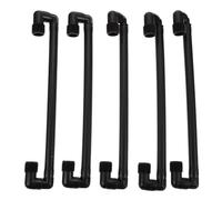 PLAFOPE 5pcs Universal Rotary Support Arm Plastic Sprinkler Joint Fittings for Lawn Irrigation, Black Male Thread Swing Assembly, Prevents Sprinkler Heads from Breaking, Compatible