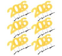 PLAFOPE 6 Sets Duckbill Hair Clips for Women Secure Hold Hair Barrettes with Innovative Numeric Design for Parties Photoshoots and Daily Wear