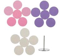 PLAFOPE 60pcs Electric Callus Remover Nail Sanding Discs with Bearing and Storage Box Manicure Pedicure Tool for Dead Skin Exfoliation and Callus Grinding Easy to Install Compatible with