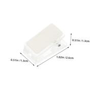 PLAFOPE 60pcs Mini Transparent Thickened Acrylic Badge Holders Clips Self-Adhesive Plastic Spring Clips for Id Cards Name Tags Work Badges and Portable