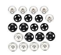 PLAFOPE 60pcs Sew Invisible Metal Snap Buttons Clothes Fastener Kit for DIY Sewing Crafts Home Studio Use