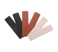 PLAFOPE 6pcs Adjustable Elastic Pen Holder Bands for Notebooks PU Leather Pencil Sleeves Compatible with Planners Journals Diaries Travelers Work Study Organizers