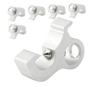 PLAFOPE 6pcs Aluminum Alloy Circuit Locking Device with Clamp Electrical Safety Buckle for Miniature Circuit Breakers Corrosion-resistant Pin for Power Isolation Panels