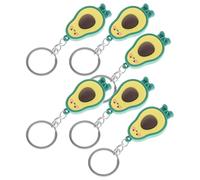 PLAFOPE 6pcs Avocado Keychain Set Fruit Shaped Detachable Key Rings Bag Charms for Women Birthday Loot Bags Accessories