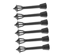 PLAFOPE 6Pcs Black Mini Street Lamp Model Set Simulation Light for Model Railway, Micro Landscape Decor, and Miniature Scene Accessories