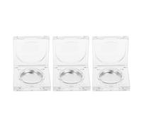 PLAFOPE 6pcs Blusher Containers Convenient Eyeshadow Tray 1.65x1.65x0.59in Plastic with Lid Portable Sub Container for Travel and Outdoor Use