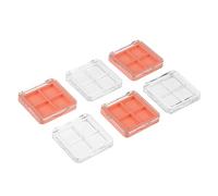 PLAFOPE 6pcs Bright Eyeshadow Palette Cosmetic Organizer for Makeup Palette Case