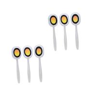 PLAFOPE 6pcs Cat Eye Nail Art Magnetic Sticks with Handle Manicure Magnets Gel Magnet Tool for Nail Salon Supply Assorted style